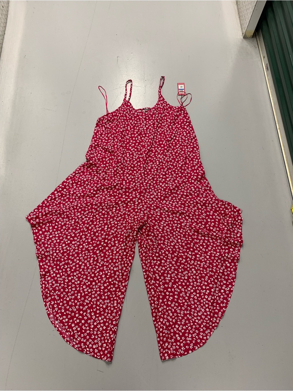 Vince Camuto Red Floral Wide-Leg Jumpsuit- XL